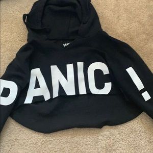 Panic! At the Disco cropped tour hoodie